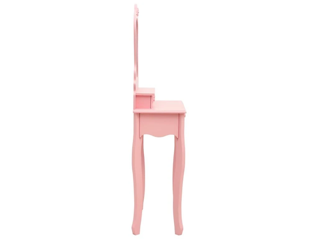 Ensemble De Coiffeuse Avec Tabouret 50 X 59 X 136 Cm Rose 02_0006226 4 Ensemble De Coiffeuse Avec Tabouret 50 X 59 X 136 Cm Rose 02_0006226 – Image 4