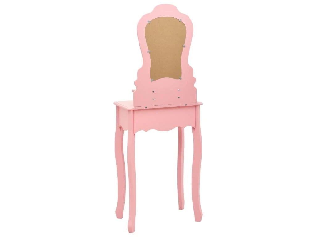 Ensemble De Coiffeuse Avec Tabouret 50 X 59 X 136 Cm Rose 02_0006226 5 Ensemble De Coiffeuse Avec Tabouret 50 X 59 X 136 Cm Rose 02_0006226 – Image 5