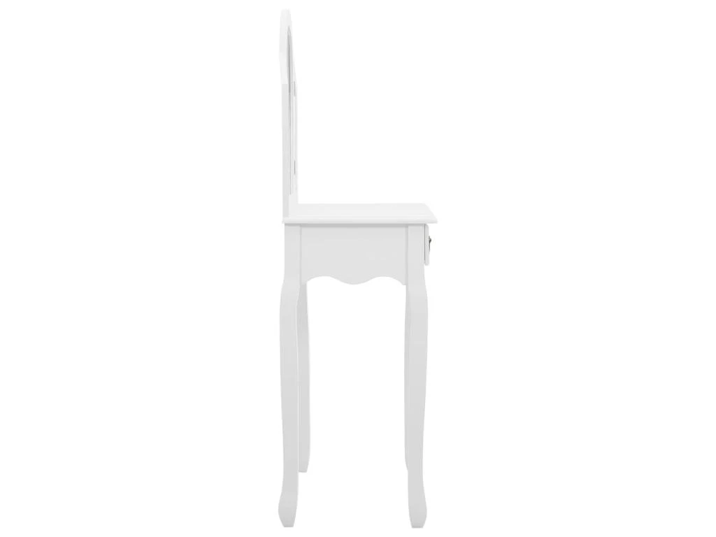 Coiffeuse Et Tabouret 65 X 36 X 128 Cm Bois De MDF Blanc 02_0006268 5 Coiffeuse Et Tabouret 65 X 36 X 128 Cm Bois De MDF Blanc 02_0006268 – Image 5