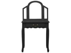 Coiffeuse Table De Maquillage Et Tabouret 65 X 36 X 128 Cm MDF Noir 02_0006273 7 Coiffeuse Table De Maquillage Et Tabouret 65 X 36 X 128 Cm MDF Noir 02_0006273 -Fren Soldes Boutique meuble coiffeuse 19144257