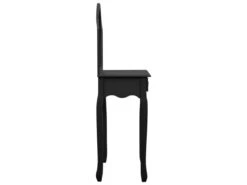 Coiffeuse Table De Maquillage Et Tabouret 65 X 36 X 128 Cm MDF Noir 02_0006273 9 Coiffeuse Table De Maquillage Et Tabouret 65 X 36 X 128 Cm MDF Noir 02_0006273 -Fren Soldes Boutique meuble coiffeuse 19144261