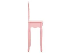 Coiffeuse Et Tabouret 65 X 36 X 128 Cm Bois MDF Rose 02_0006382 -Fren Soldes Boutique meuble coiffeuse 19144291
