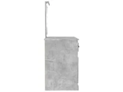 Coiffeuse Table De Maquillage Design Meuble Mobilier De Chambre Avec Led 90 X 50 X 132,5 Cm Bois D'ingénierie Gris 02_0006313 -Fren Soldes Boutique meuble coiffeuse 19159755