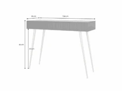 Coiffeuse - 104 Cm - Noir/chêne Wotan - Bello -Fren Soldes Boutique meuble coiffeuse 19159795