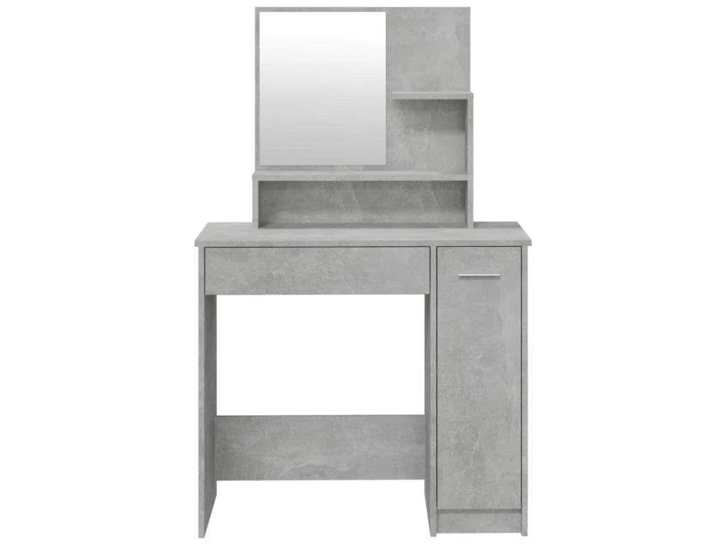 Coiffeuse Table De Maquillage Design Meuble Mobilier De Chambre Avec Miroir 86,5 X 35 X 136 Cm Gris 02_0006396 2 Coiffeuse Table De Maquillage Design Meuble Mobilier De Chambre Avec Miroir 86,5 X 35 X 136 Cm Gris 02_0006396 – Image 2