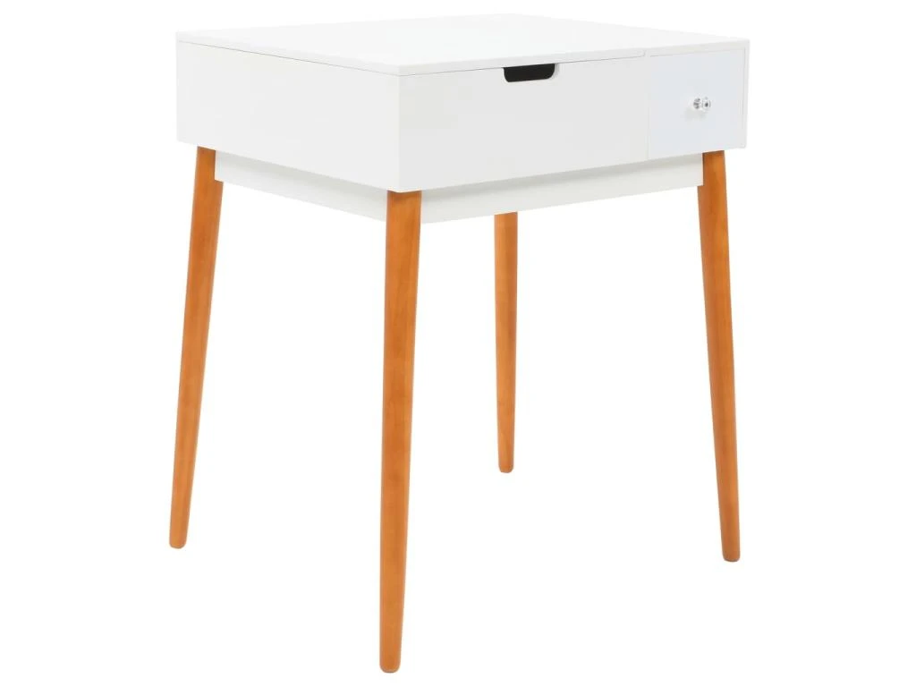 Coiffeuse Table De Maquillage Design Meuble Mobilier De Chambre Avec Miroir 60 X 50 X 86 Cm MDF Blanc 02_0006395 2 Coiffeuse Table De Maquillage Design Meuble Mobilier De Chambre Avec Miroir 60 X 50 X 86 Cm MDF Blanc 02_0006395 – Image 2