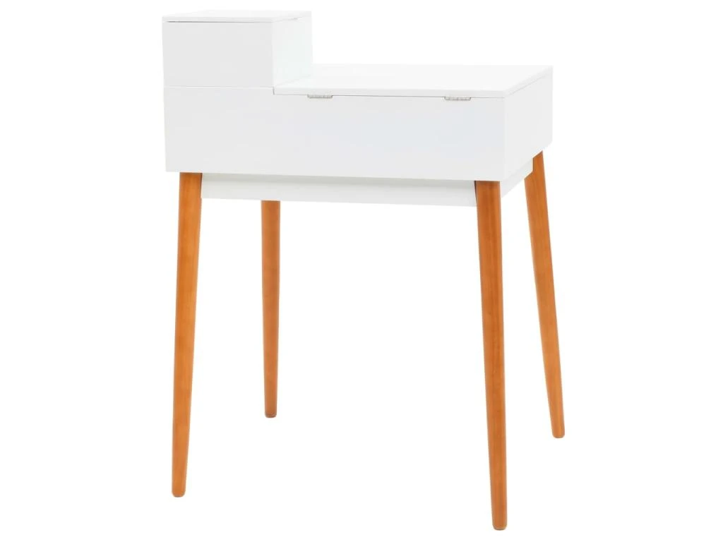 Coiffeuse Table De Maquillage Design Meuble Mobilier De Chambre Avec Miroir 60 X 50 X 86 Cm MDF Blanc 02_0006395 5 Coiffeuse Table De Maquillage Design Meuble Mobilier De Chambre Avec Miroir 60 X 50 X 86 Cm MDF Blanc 02_0006395 – Image 5