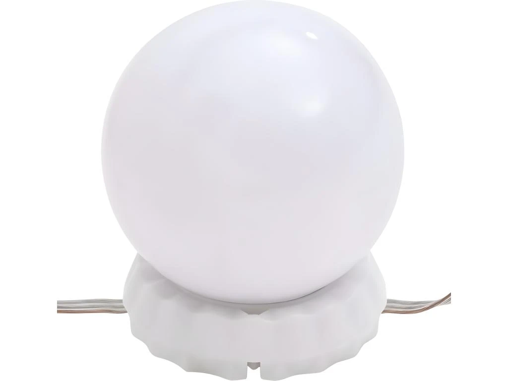 Ensemble De Coiffeuse Avec Tabouret Led 60 X 40 X 140 Cm Bois D'ingénierie Blanc 02_0006250 5 Ensemble De Coiffeuse Avec Tabouret Led 60 X 40 X 140 Cm Bois D'ingénierie Blanc 02_0006250 – Image 5