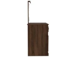Coiffeuse Avec LED Chêne Marron 90x50x132,5cm Bois D'ingénierie -Fren Soldes Boutique meuble coiffeuse 22739549