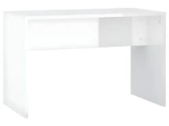 Ensemble De Coiffeuse Avec LED Blanc Brillant Bois D'ingénierie -Fren Soldes Boutique meuble coiffeuse 22740015