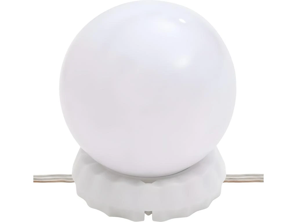Coiffeuse Avec LED Blanc Brillant 130x50x132,5 Cm 10 Coiffeuse Avec LED Blanc Brillant 130x50x132,5 Cm – Image 10