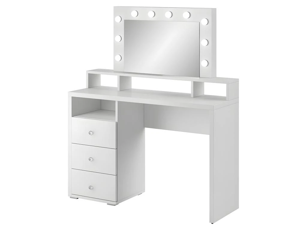 Coiffeuse Design Avec éclairage Intégré Collection VERSAILLE Coloris Blanc Finitions Brillantes 1 Coiffeuse Design Avec éclairage Intégré Collection VERSAILLE Coloris Blanc Finitions Brillantes