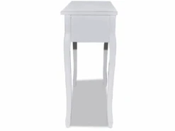 Coiffeuse Blanche Avec 3 Tiroirs Meuble D'entrée Design Rétro 1402006 -Fren Soldes Boutique meuble coiffeuse 9161877