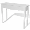 Coiffeuse Table Maquillage Chambre Salon Meuble D'entrée 100 X 35 Cm Blanc 1402007