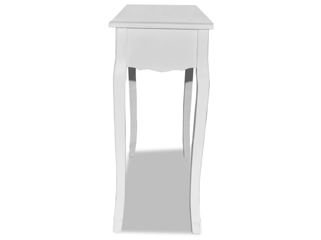 Coiffeuse Table Maquillage Chambre Salon Meuble D'entrée 100 X 35 Cm Blanc 1402007 3 Coiffeuse Table Maquillage Chambre Salon Meuble D'entrée 100 X 35 Cm Blanc 1402007 – Image 3