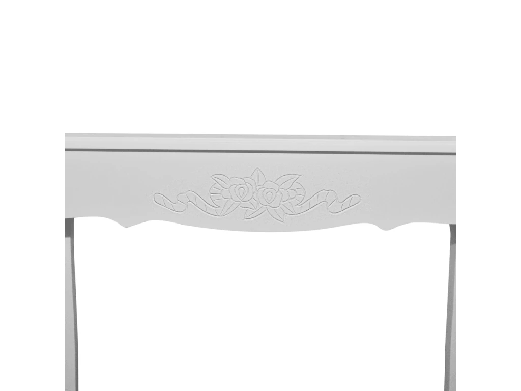 Coiffeuse Table Maquillage Chambre Salon Meuble D'entrée 100 X 35 Cm Blanc 1402007 4 Coiffeuse Table Maquillage Chambre Salon Meuble D'entrée 100 X 35 Cm Blanc 1402007 – Image 4