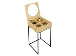 Coiffeuse Bois Et Métal Abbott - Naturel -Fren Soldes Boutique meuble coiffeuse 9223147