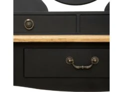 Meuble Coiffeuse En Bois Noir Et Naturel 7 Meuble Coiffeuse En Bois Noir Et Naturel -Fren Soldes Boutique meuble coiffeuse 9223163