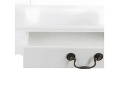 Coiffeuse Blanche 1 Tiroir Aurell Atmosphera - Blanc -Fren Soldes Boutique meuble coiffeuse 9223197