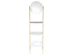 CHRISSY - Coiffeuse 3 Plateaux Avec Miroir Pivotant -Fren Soldes Boutique meuble coiffeuse 9868193