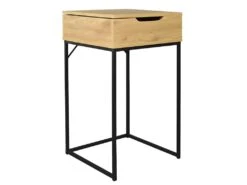 AARON - Coiffeuse Bois Avec Miroir Intégré -Fren Soldes Boutique meuble coiffeuse 9868267