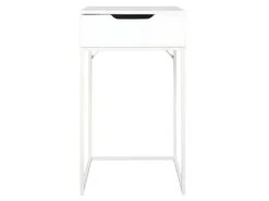 AARON - Coiffeuse Blanche Avec Miroir Intégré 8 AARON - Coiffeuse Blanche Avec Miroir Intégré -Fren Soldes Boutique meuble coiffeuse 9868325