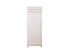 Armoire Vaisselier 1 Tiroirs 1 Porte Bois Blanc Gris 88x32x26 -Fren Soldes Boutique meuble de cuisine 18431325
