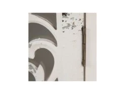 Vitrine 2 Portes 2 Tiroirs Verre/Bois Blanc - BYSHA -Fren Soldes Boutique vitrine 17626069