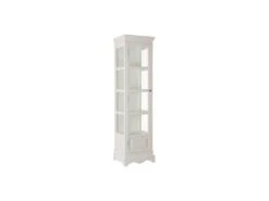 Vitrine 5 Niches Bois/Verre Blanc - CHANTALE