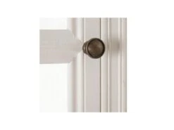 Vitrine 5 Niches Bois/Verre Blanc - CHANTALE -Fren Soldes Boutique vitrine 17626093