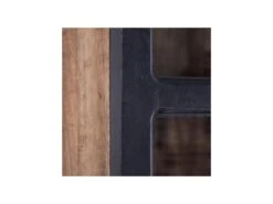 Vitrine 2 Portes Bois/Noir - JUPLO -Fren Soldes Boutique vitrine 17786541