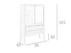 Vitrine De Noyer 3075 ANGEL CERDA -Fren Soldes Boutique vitrine 18427337