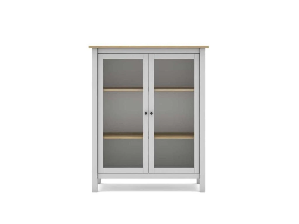 Vitrine 2 Portes Blanc/Bois - VOLCAN 3 Vitrine 2 Portes Blanc/Bois - VOLCAN – Image 3