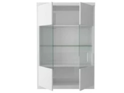 Vitrine 2 Portes Blanc Laqué/ Leds - ESPRIT -Fren Soldes Boutique vitrine 21155269