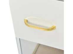 Vitrine Moderne Avec LED En 7 Couleurs Et 5 Compartiments - 180x52x40cm - Blanc -Fren Soldes Boutique vitrine 21224095