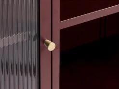 Bronco Buffet 3 Portes En Verre, Rouge. -Fren Soldes Boutique vitrine 22152531