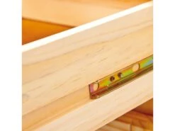 Toswa Vitrine 3 Portes, 2 Portes Vitrées, 3 Tiroirs, 2 Espaces Ouverts, Naturel. -Fren Soldes Boutique vitrine 22743973