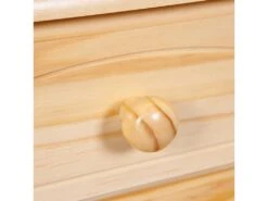 Toswa Vitrine 3 Portes, 2 Portes Vitrées, 3 Tiroirs, 2 Espaces Ouverts, Naturel. -Fren Soldes Boutique vitrine 22743977