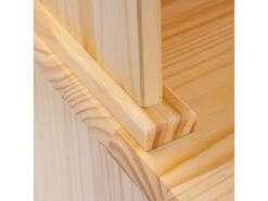 Toswa Vitrine 3 Portes, 2 Portes Vitrées, 3 Tiroirs, 2 Espaces Ouverts, Naturel. -Fren Soldes Boutique vitrine 22743981